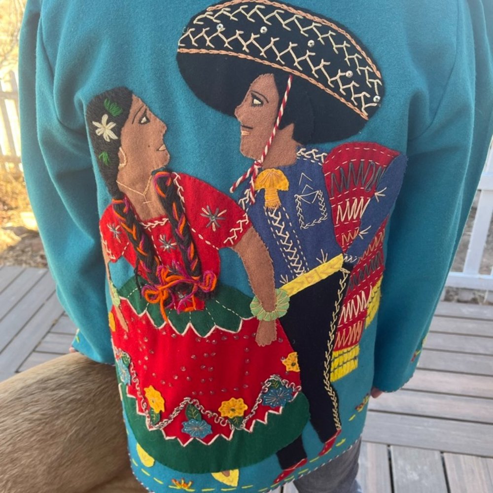 Authentic Vintage Mexican Embroidered Jacket